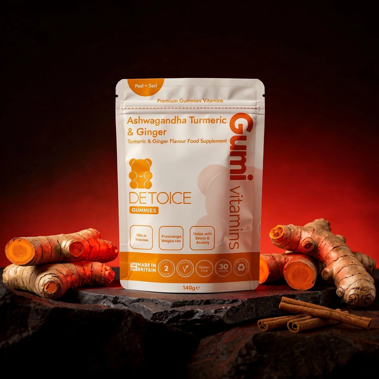 Gumi Vitamins Defence – Ashwagandha, Turmeric & Ginger Gummies